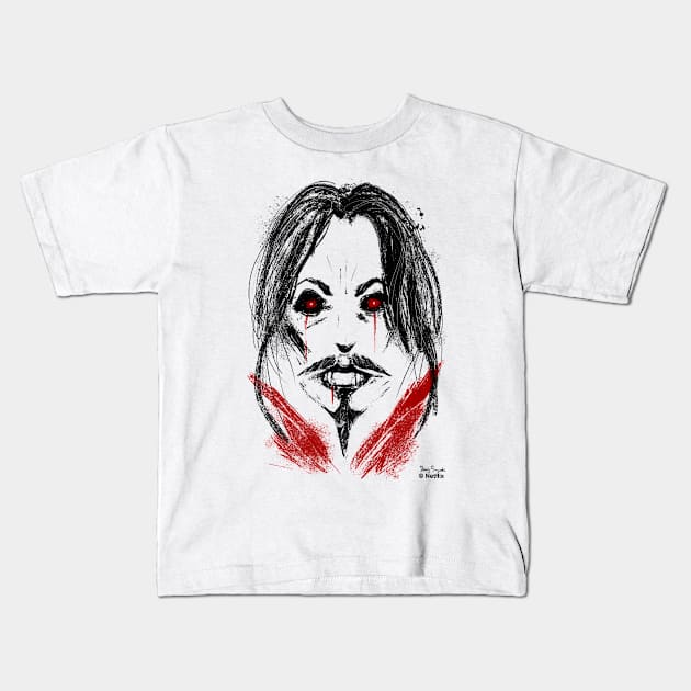 Castlevania Dracula Face Kids T-Shirt by DougSQ